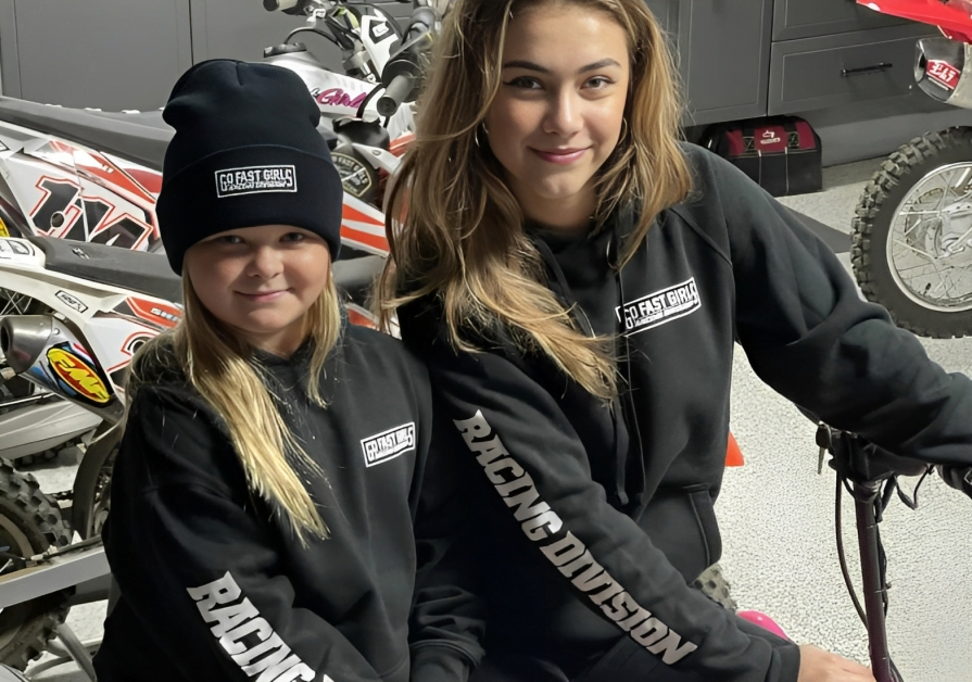 Girls racing hoodies
