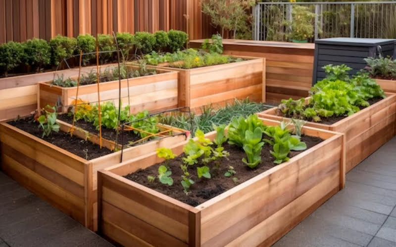 Galvanized raised beds 