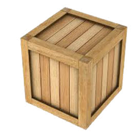 wooden box for packaging